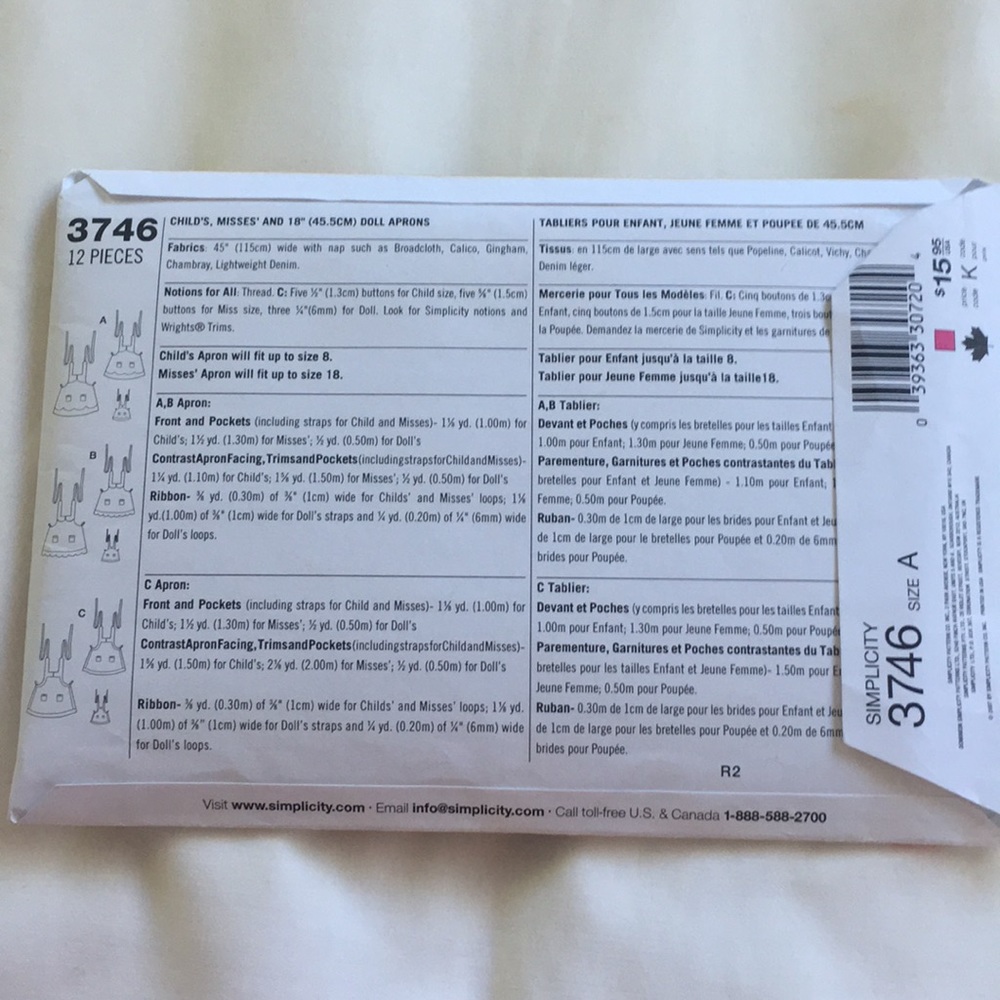 Simplicity Sewing Pattern - Picture 2 of 2